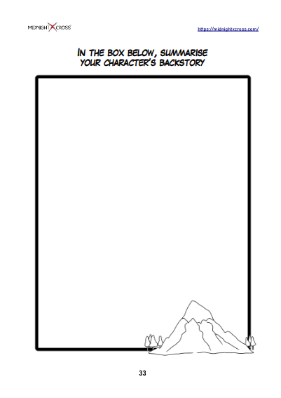 Pro Character Creation Worksheet Preview 33